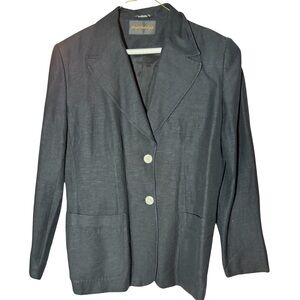Giorgio Sant’Angelo Vintage Blazer Made in Studio Black Womens Jacket